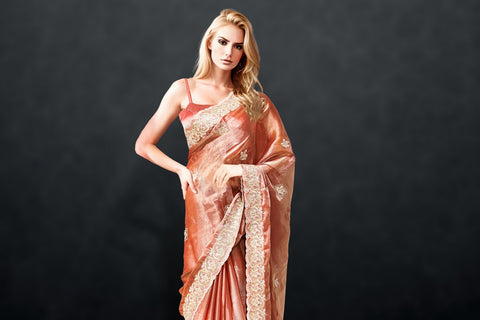 Amazon.com: Indian Rakhi Festival Designer Georgette Zaari Stone Saree  Woman Muslim sari1625 (1) : Clothing, Shoes & Jewelry