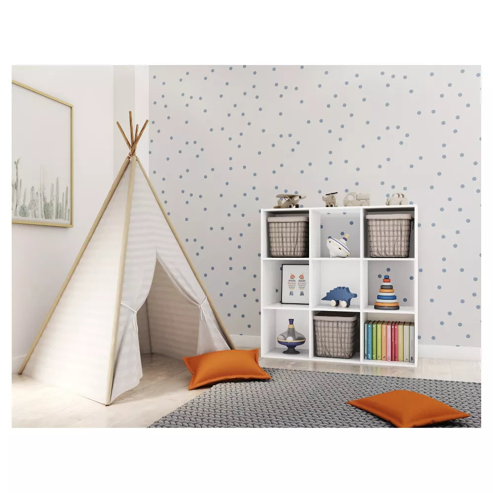 11" 9 Cube Organizer Shelf White - Room Essentials™