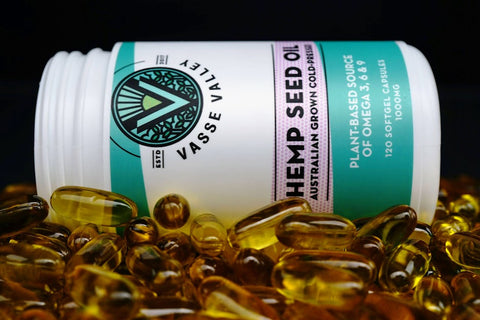 Hemp Seed Oil Capsules for Omega 3, 6 and 9