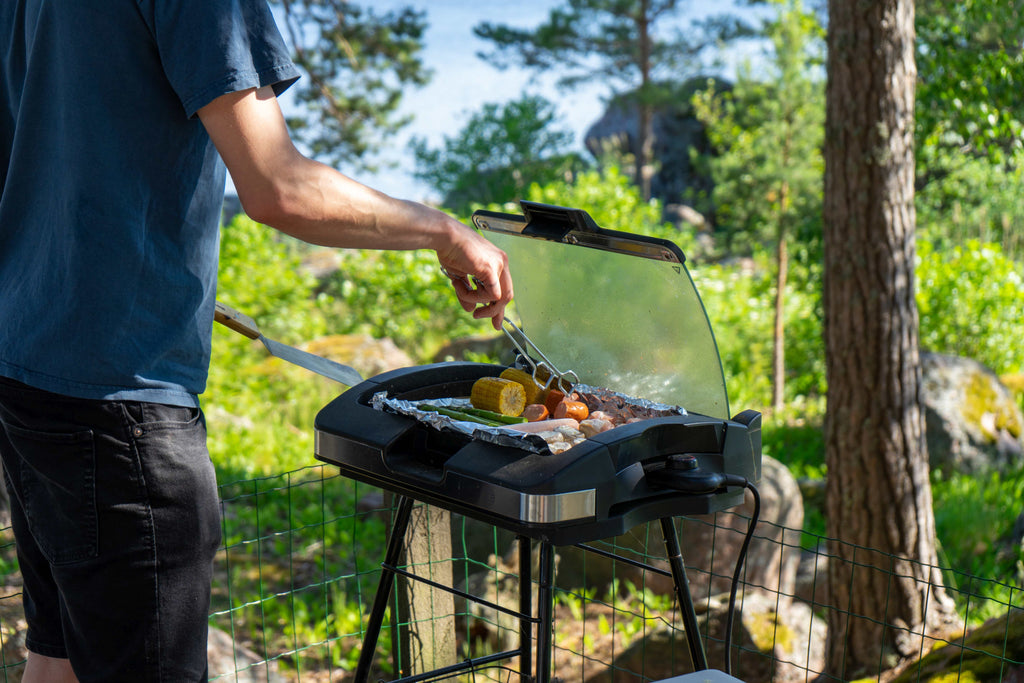 Elektrogrill draußen