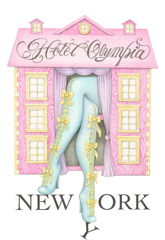 Hotel Olympia New York Illustration