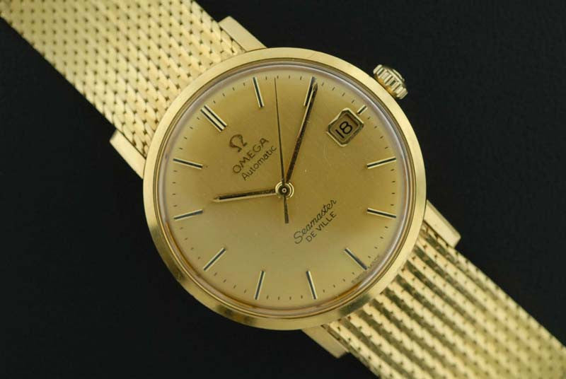 omega automatic de ville gold