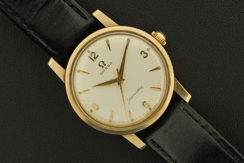 omega seamaster gold watch vintage
