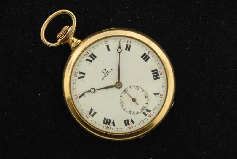 omega pocket watch gold