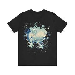 Azure Rolling Tides - Jersey Short Sleeve Tee - Black / S