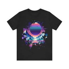 Glacial Orbit - Jersey Short Sleeve Tee - Black / S