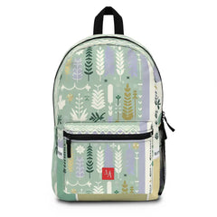 Pastel Botanical Patterns with Color Swatches - Backpack