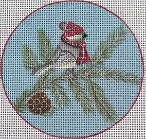 Chillin' Chickadee with Cap SB-06 - Needlepoint Junction
