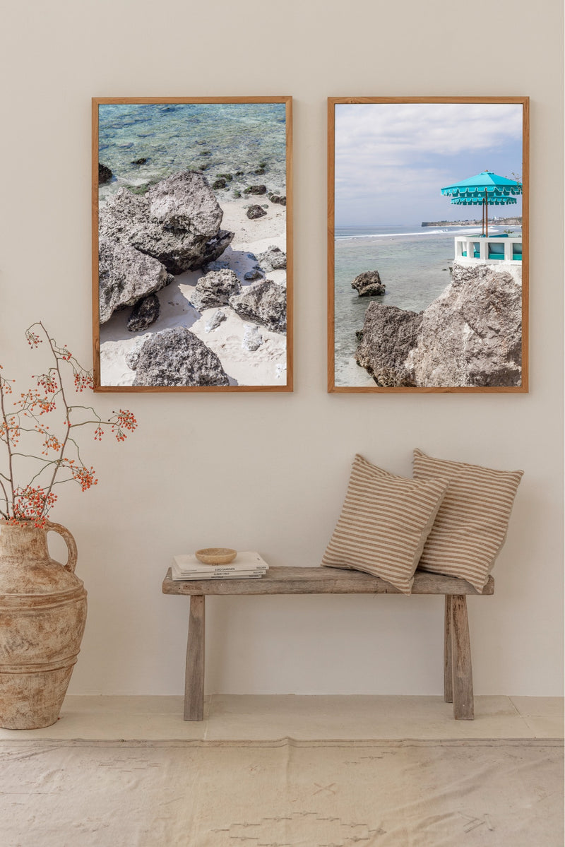 wall art from bali, tropical prints with ocean feeling