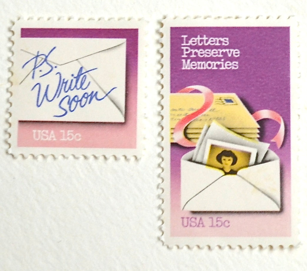 10 Vintage Rainbow Love Postage Stamps Unused Vintage Colorful Rainbow