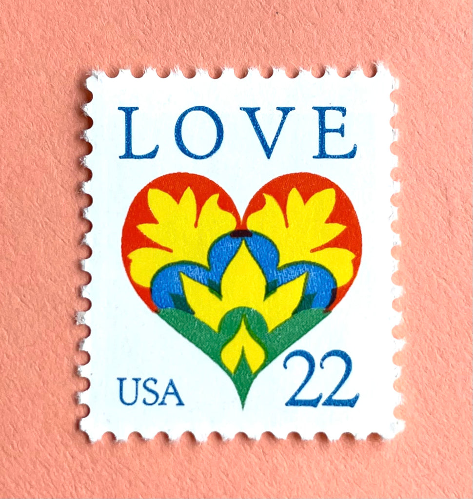 10 Vintage Rose Postage Stamps // 45¢ Pink and Yellow Roses // Garden  Flowers LOVE Stamps For Mailing Wedding Invitations and Valentines