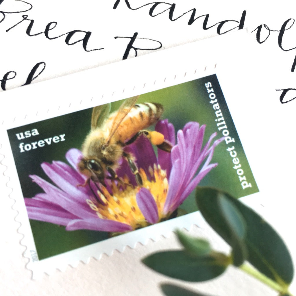 10 Bee Postage Stamps Unused Garden Bees Stamps // Honey Bee Postage f –  Edelweiss Post