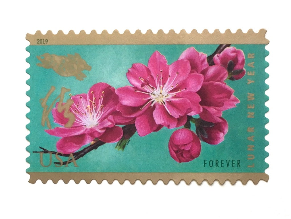 10 Vintage White Flower Blossom Stamps Unused 1969 Botanical Postage Stamps  For Mailing