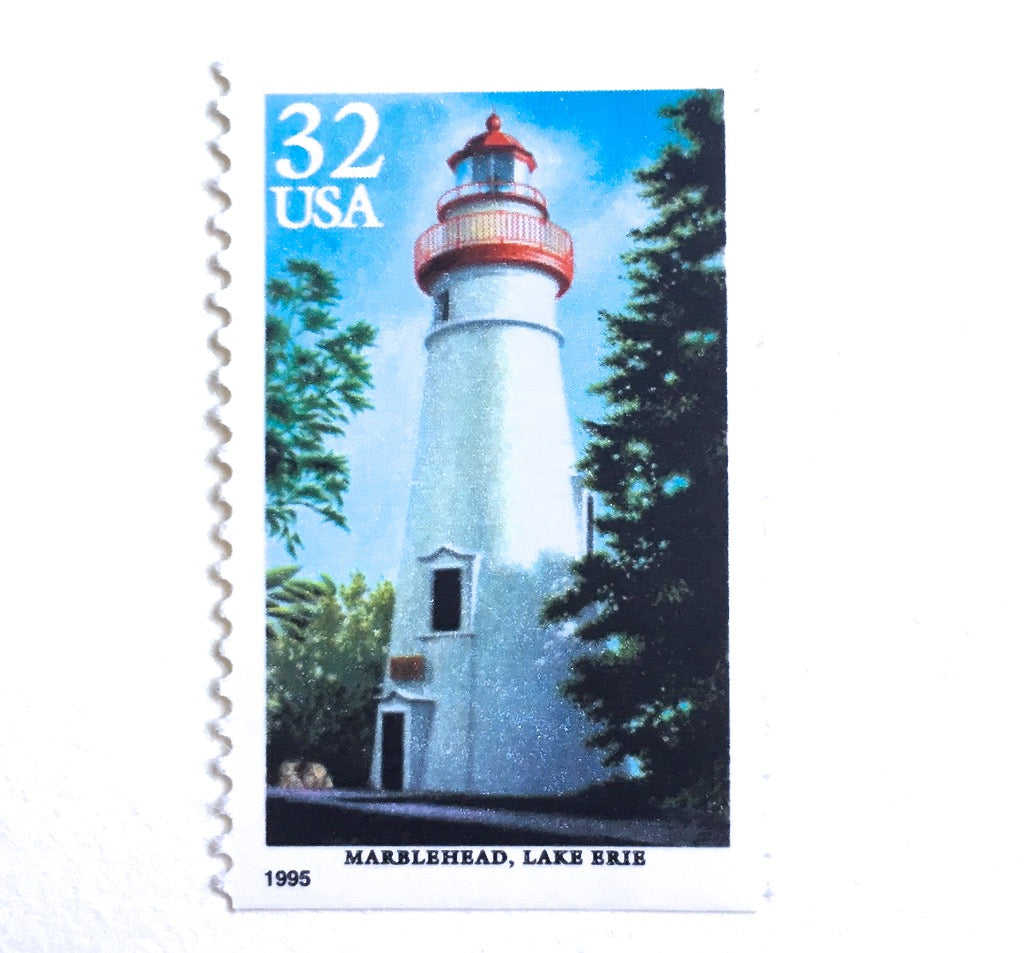 10 Split Rock Lighthouse Stamps // Vintage Minnesota Postage