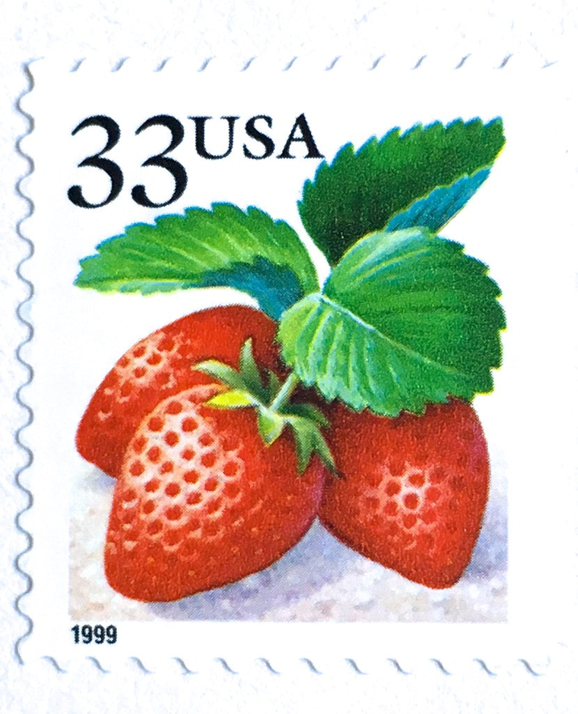 10 Strawberry Forever Stamps Unused Red Berry Postage Stamps for Maili –  Edelweiss Post