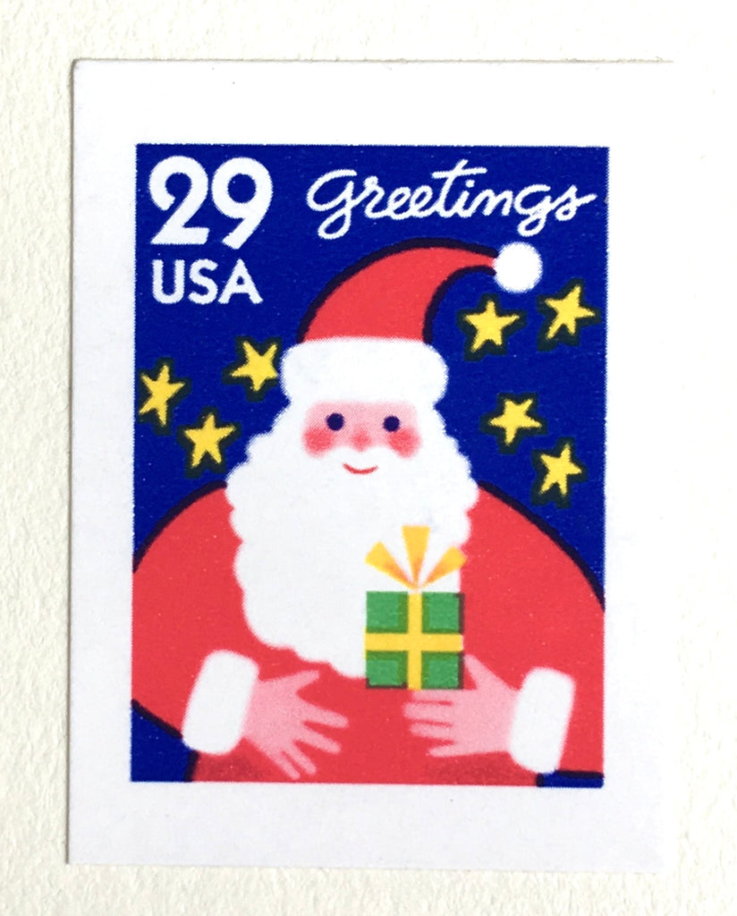 Santa Claus Vintage Stamps — Little Postage House