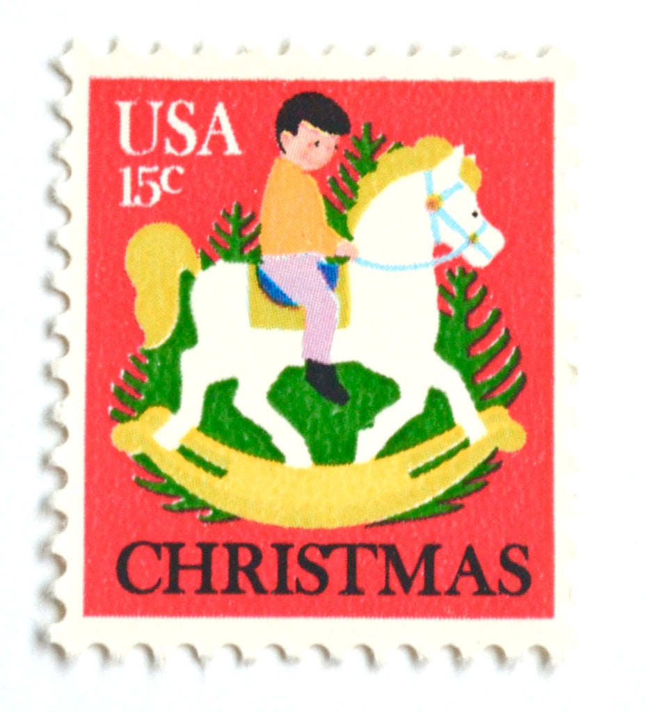 70 cents . Christmas Wreath Vintage Postage Stamps . Set of 5 Marketplace  Holiday Postage Stamps by undefined