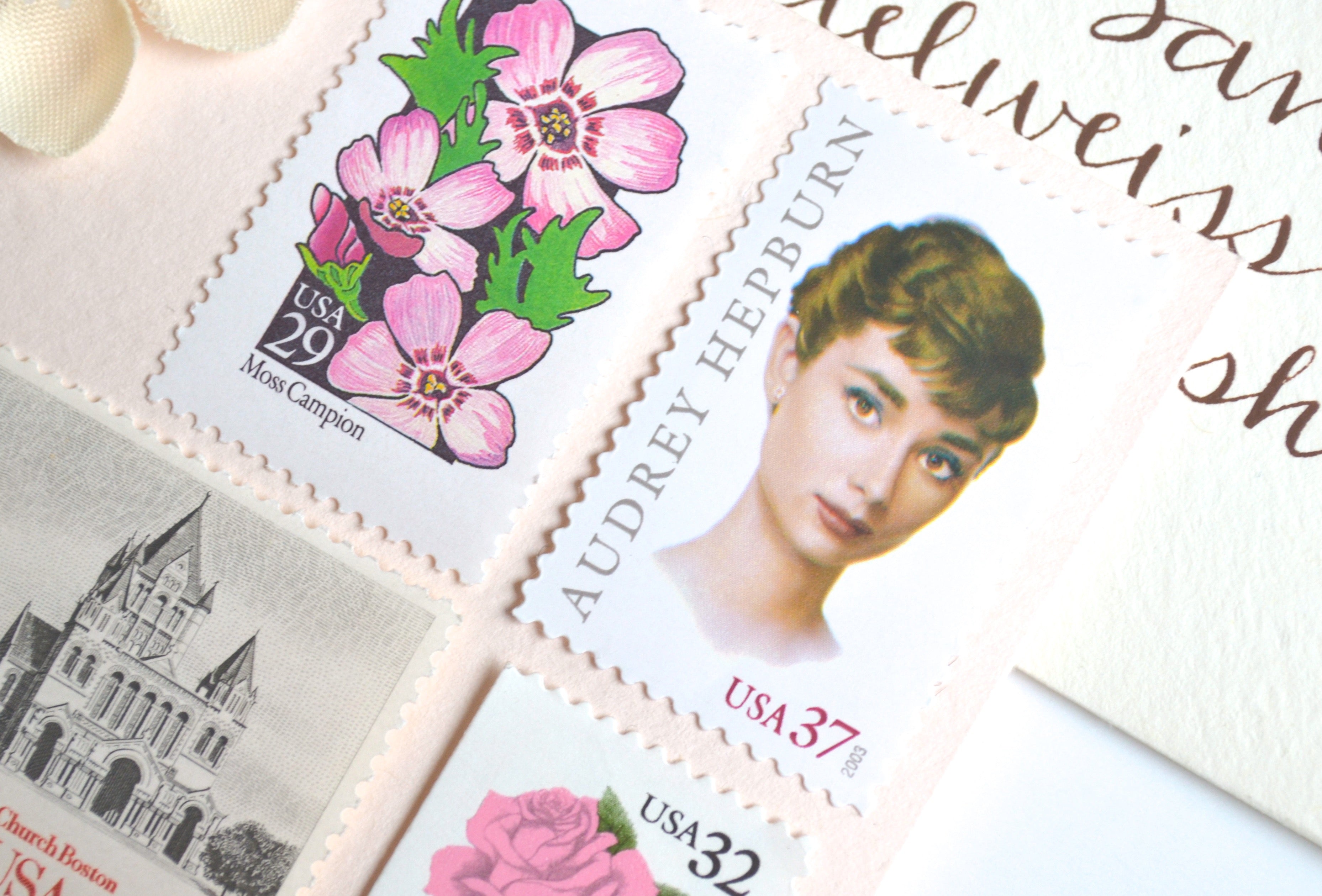 10 Audrey Hepburn Stamps Unused Vintage Postage Stamps For Mailing Edelweiss Post