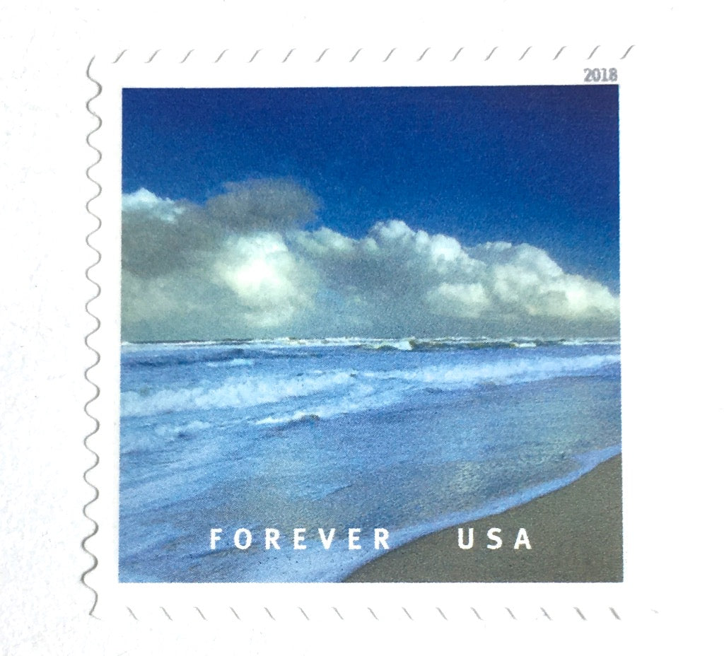 10 Ocean Forever Stamps Blue Nautical Coast Postage Stamps for Mailing –  Edelweiss Post