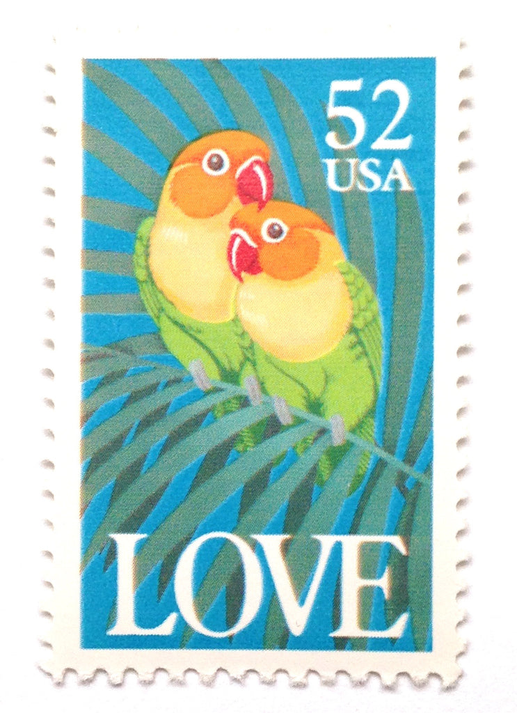 10 Blue Love Birds Postage Stamps Unused Vintage Postage for Mailing –  Edelweiss Post