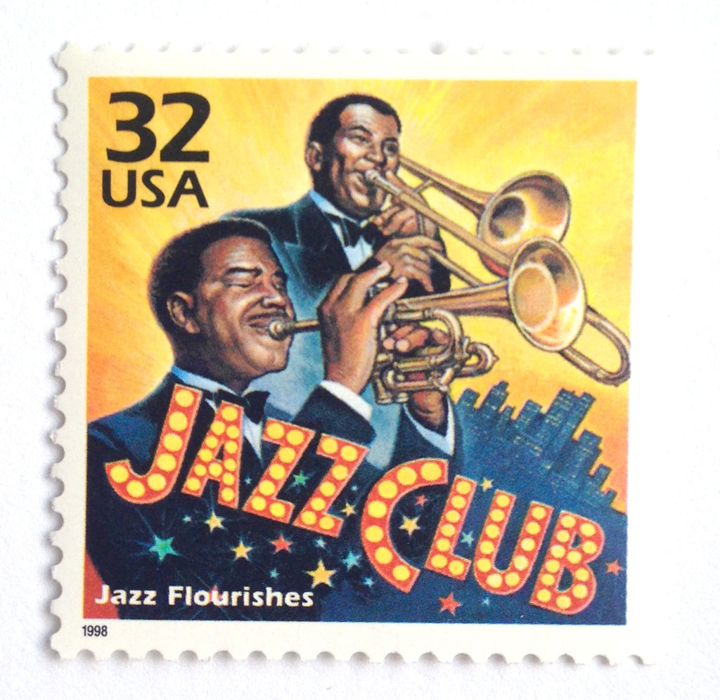Five 55c Jazz (Forever ) Stamps .. Unused US Postage Stamps