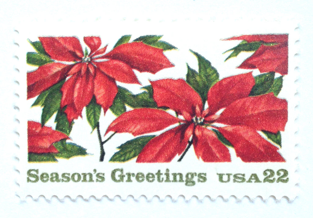 poinsettia Global Forever stamp - Stamp Library