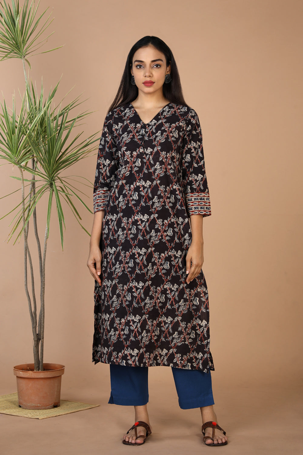 Ikkat and Kalamkari Kurtis wholesale