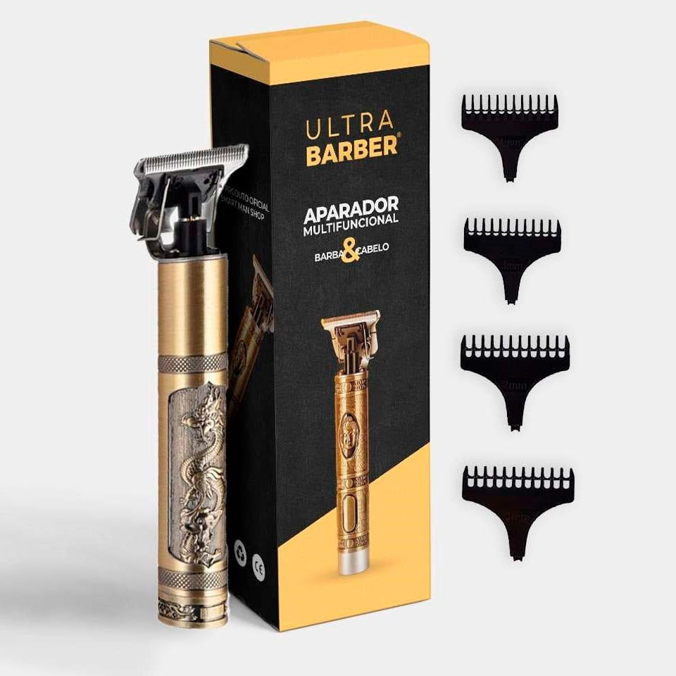 Barbeador e Aparador Elétrico - UltraBarber® + 4 Pentes de Brinde