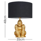Gold Gorilla Lamp