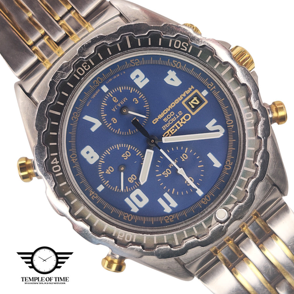 Seiko Quartz SQ 200 Chronograph 7T32-7D30 Circa 2000_s – Temple of Time