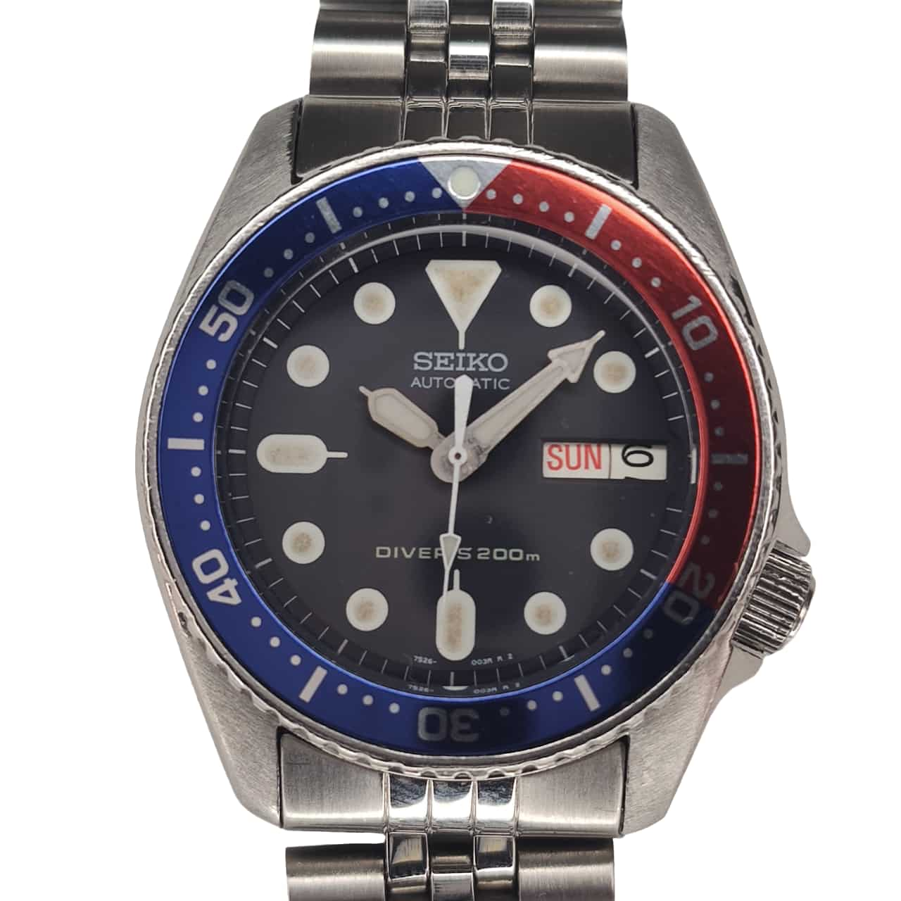 Seiko Pepsi 7S26-0030 Day & Date Automatic Diver 200m – Temple of Time