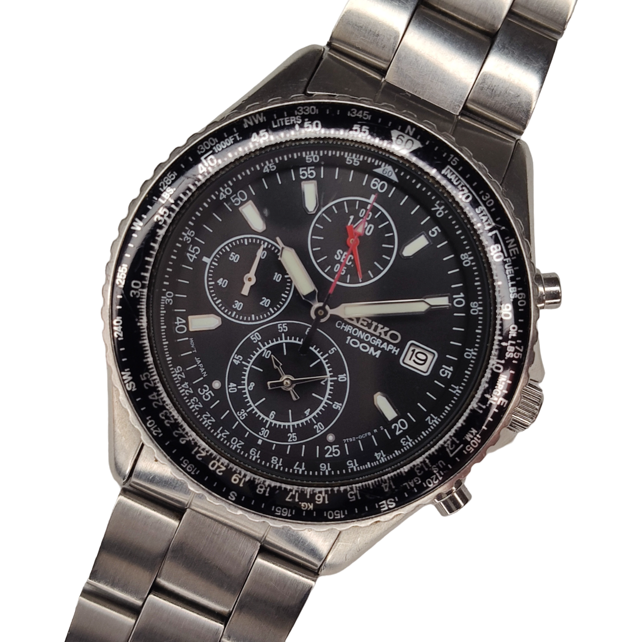 Seiko Flightmaster Quartz Chronograph 7T92-0CF0 Circa 2008 – Temple of Time