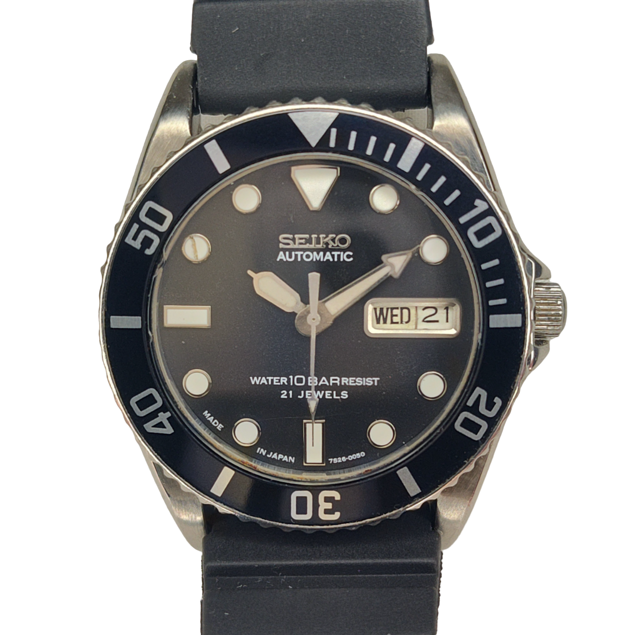 Seiko SKX023J 7S26-0050 Automatic Day & Date – Temple of Time