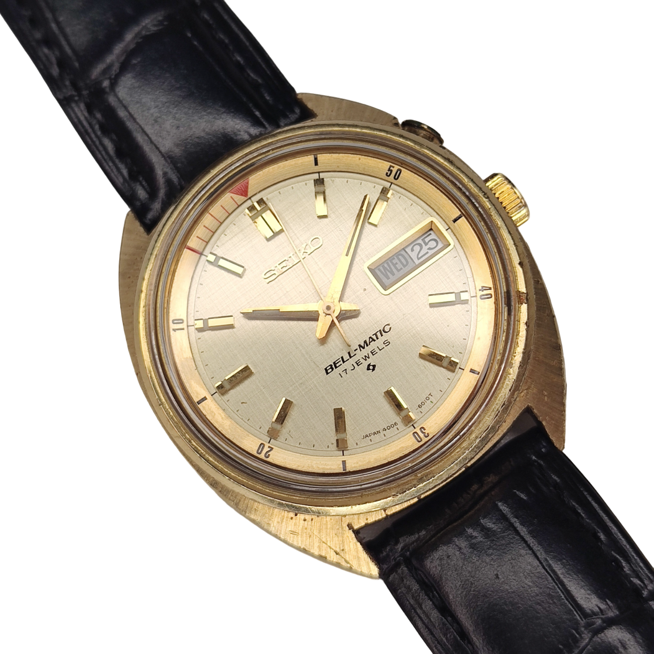 Seiko Bell-Matic vintage 4006-6011 1971 Linen dial – Temple of Time