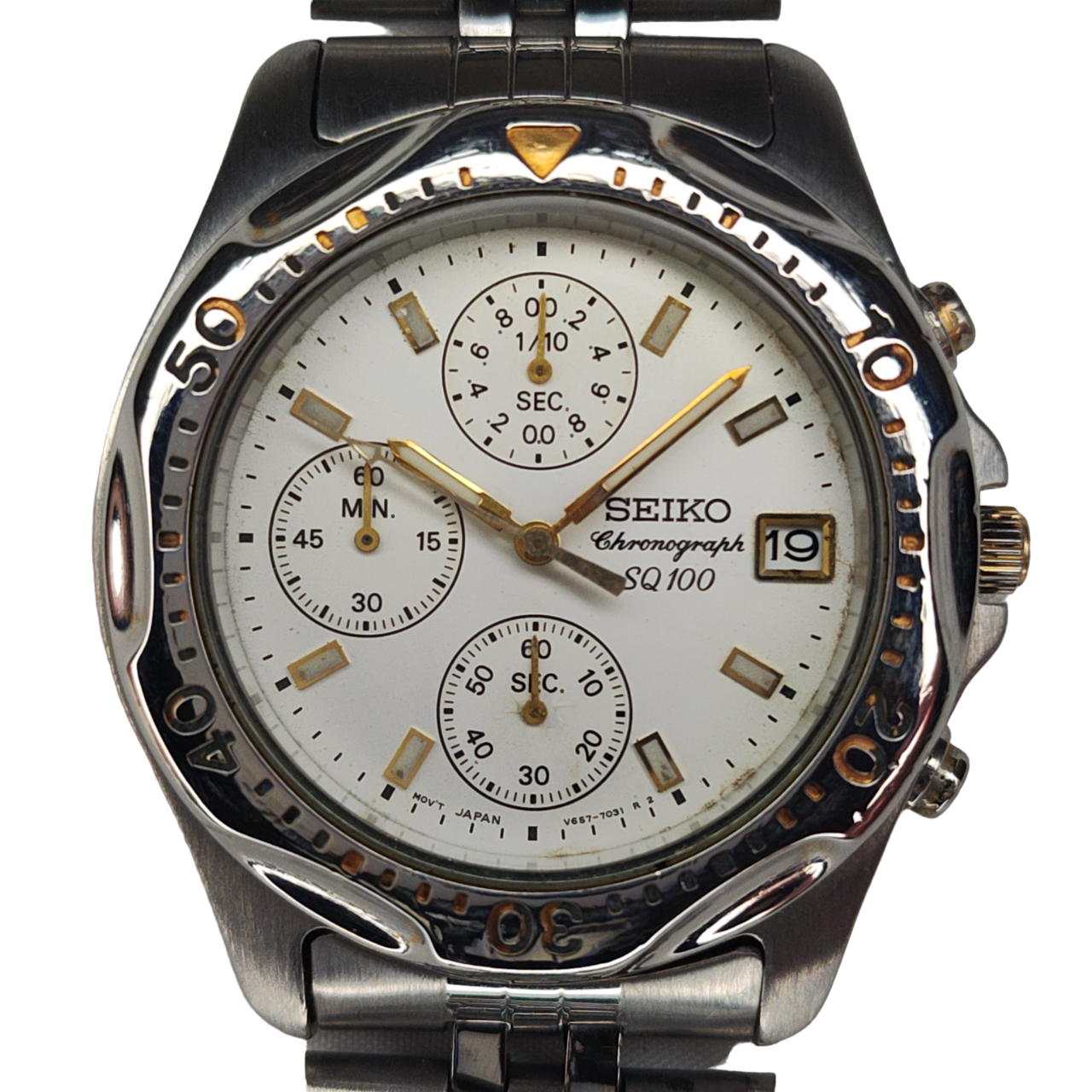 Seiko Chronograph SQ100 V657-7030 vintage rare 2000's – Temple of Time