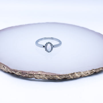 Opal 925 Sterling Silver Gemstone Ring