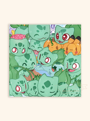 Eeveelutions Square Print – Ellesdoodlebox