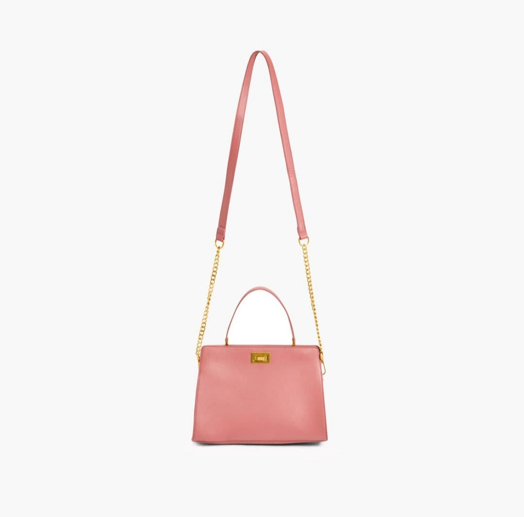 Women's Mauve Pink Sophie Top Handle Satchel Handbag by Like Dreams ...