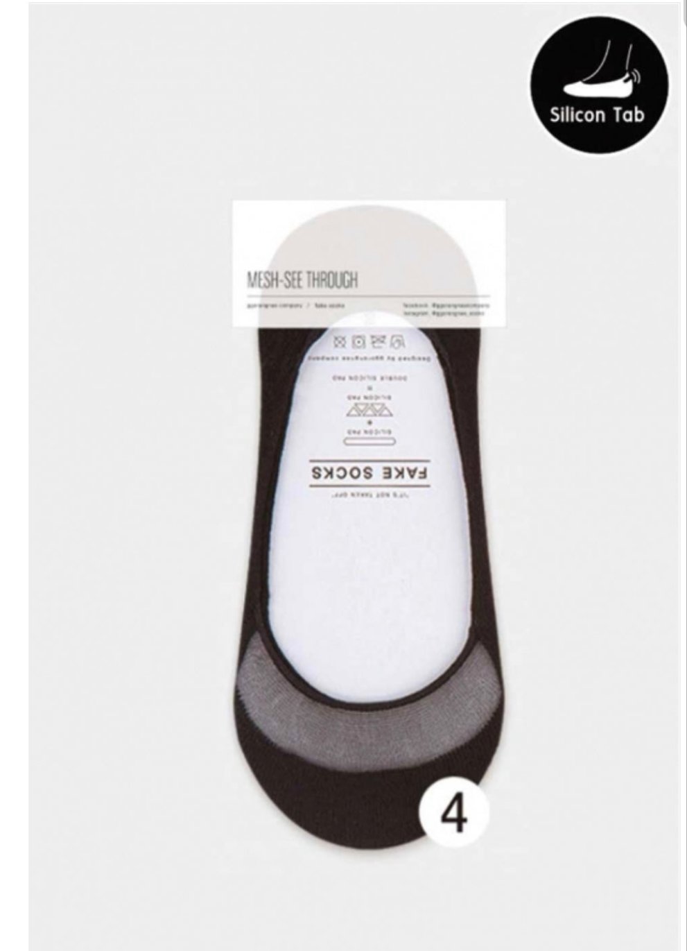 Women's Footie No Show Socks in Black White Gray Beige – TheMirrorTable