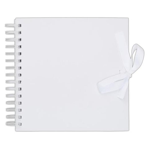 White Spiral Bound Scrapbook - DIY Guestbook – Silk Stationery