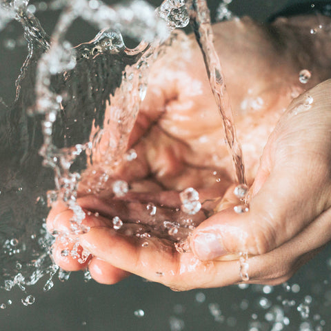 washing hands