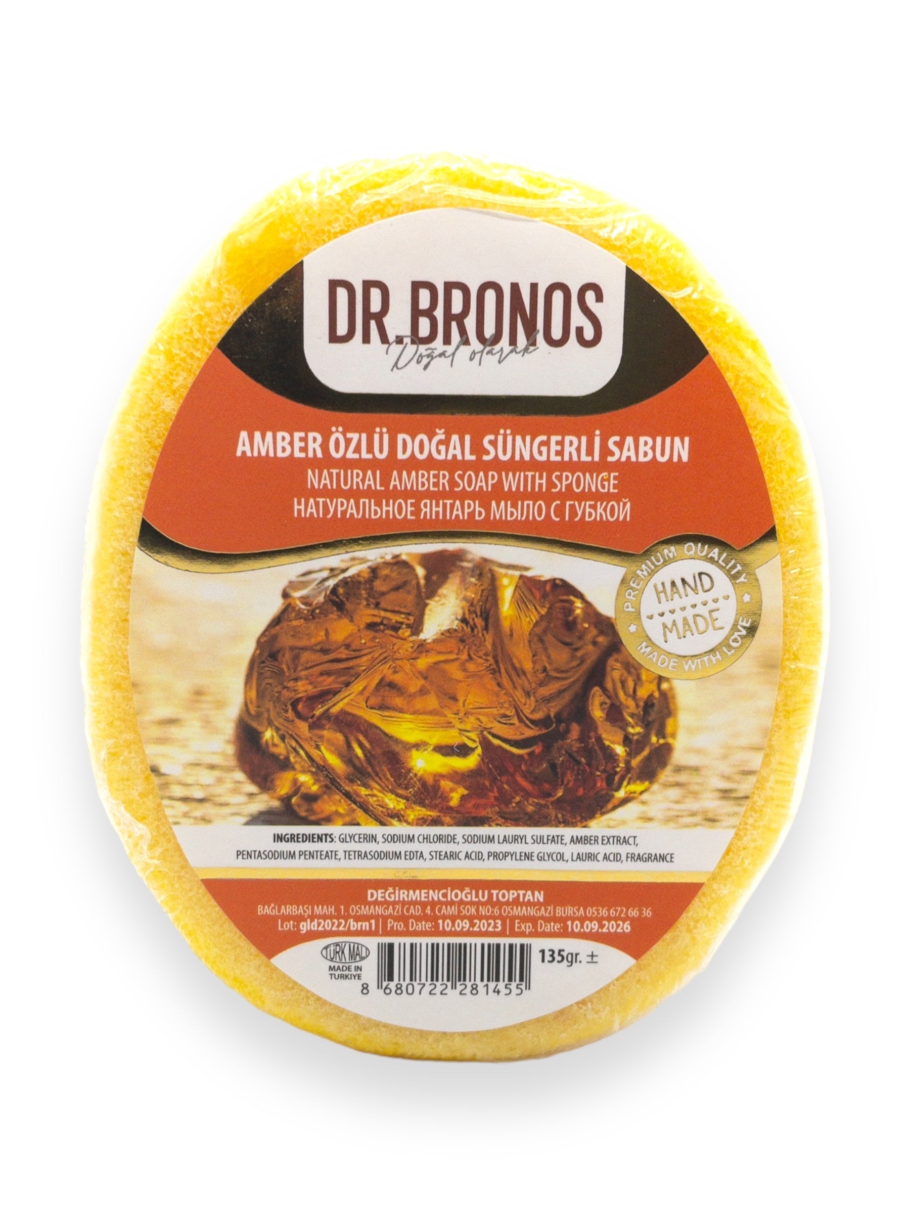 Dr. Bronos | Natural Amber Soap with Sponge