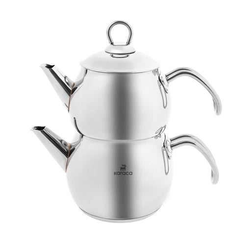 Karaca Asiye Induction Base Mini Stainless Steel Tea Set — Aladdin