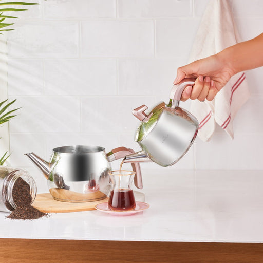 Karaca Adelya Induction Base Mini Metal Kettle Set