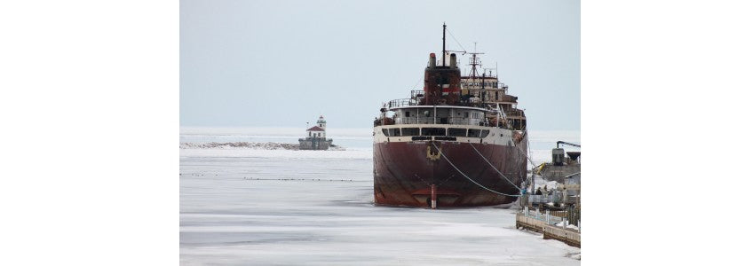 Danniel Conners Image of Boats at Sea Presented by the H Lee White Maritime Museum near Oswego NY