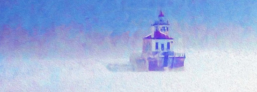  Lighthouse in Oil Painting presented by H Lee White Maritime Museum near Oswego NY