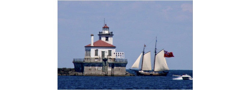 Mary E Collins Tall Ship Harborfest Sony Lighthouse Presented by H Lee White Maritime Museum near Oswego NY