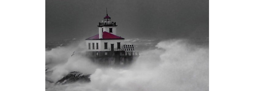 Robert Whitmarsh lighthouse storm presented by H Lee White Maritime Museum near Oswego NY