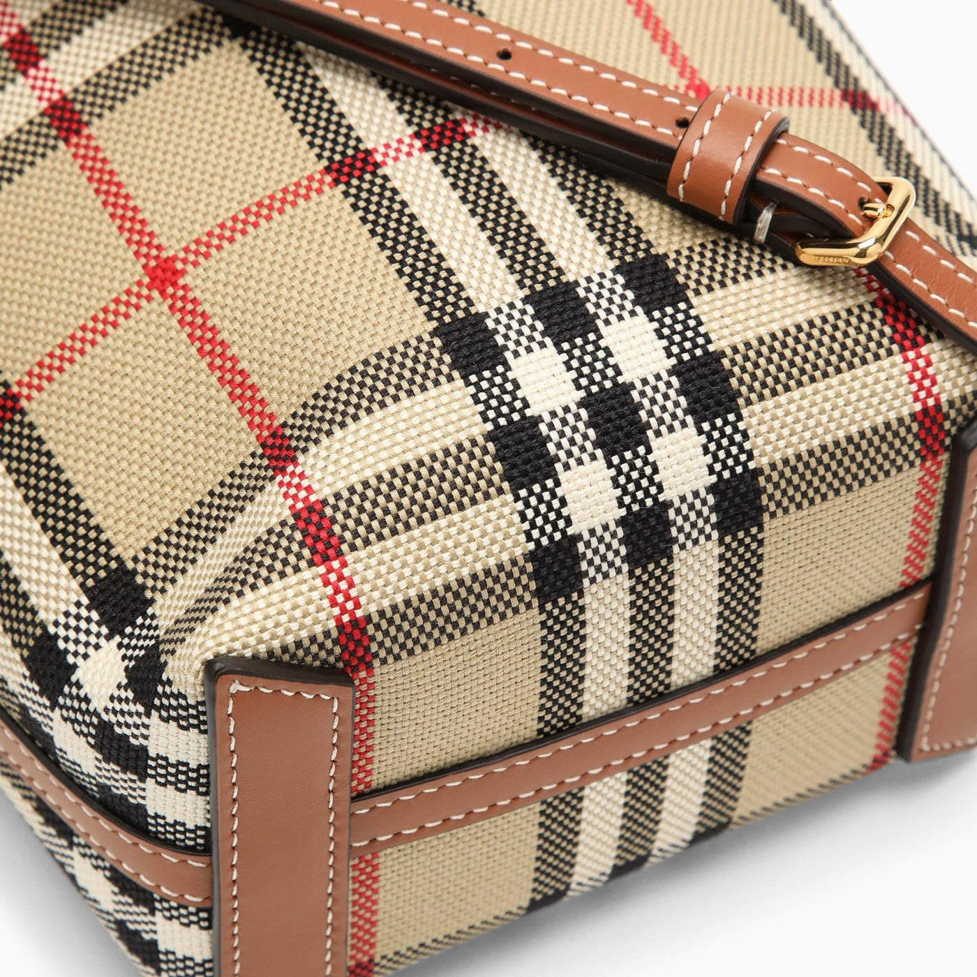 Shop Burberry Small London Tote Bag In Check
