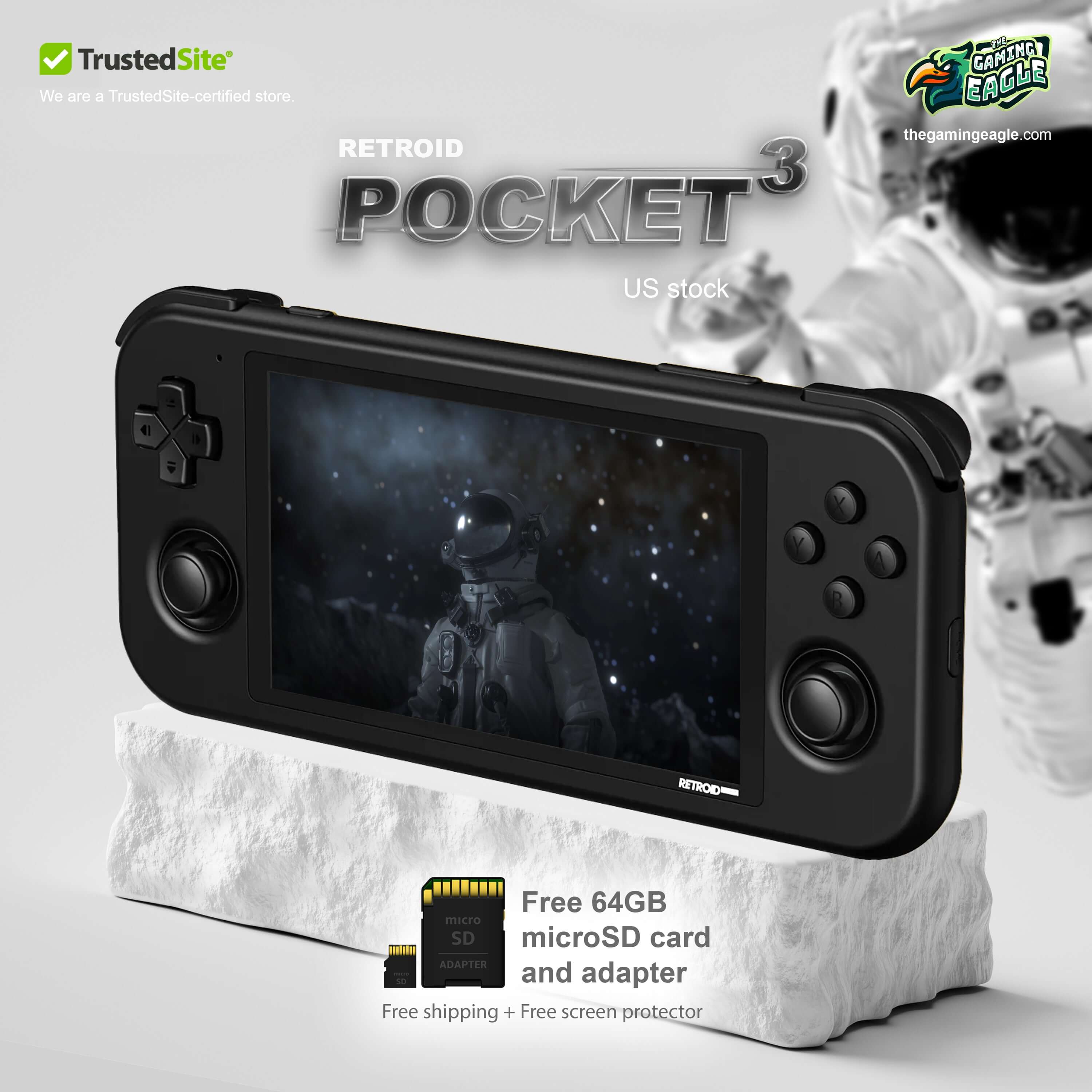 美品】Retroid Pocket3 plus+sdカード512gb-